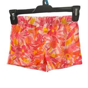 Girls Cat And Jack Pink Floral Shorts XS 4/5